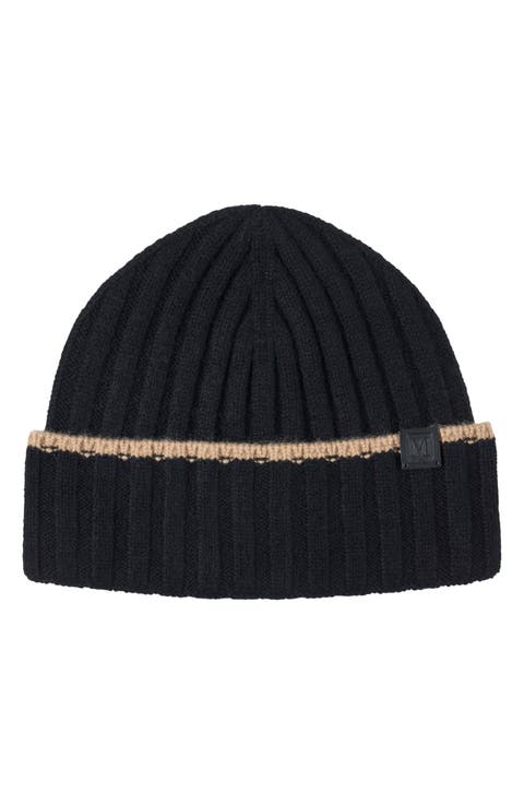 Cashmere Wide Rib Beanie