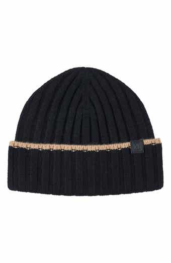 Bruno Magli Cashmere Wide Rib Beanie