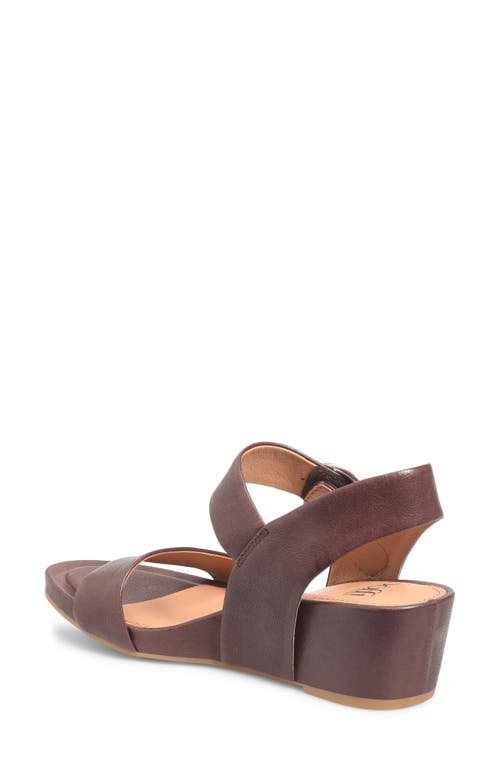 Söfft Vaya Ankle Strap Wedge Sandal In Cocoa Brown