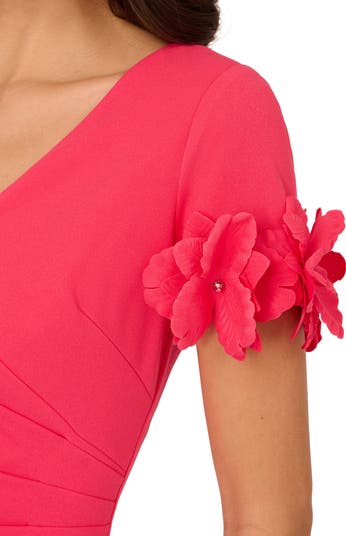 Adrianna Papell☆華やか３Dフラワー装飾ドレス Amazon.com: Adrianna Papell Women's 3D Beaded Floral Gown