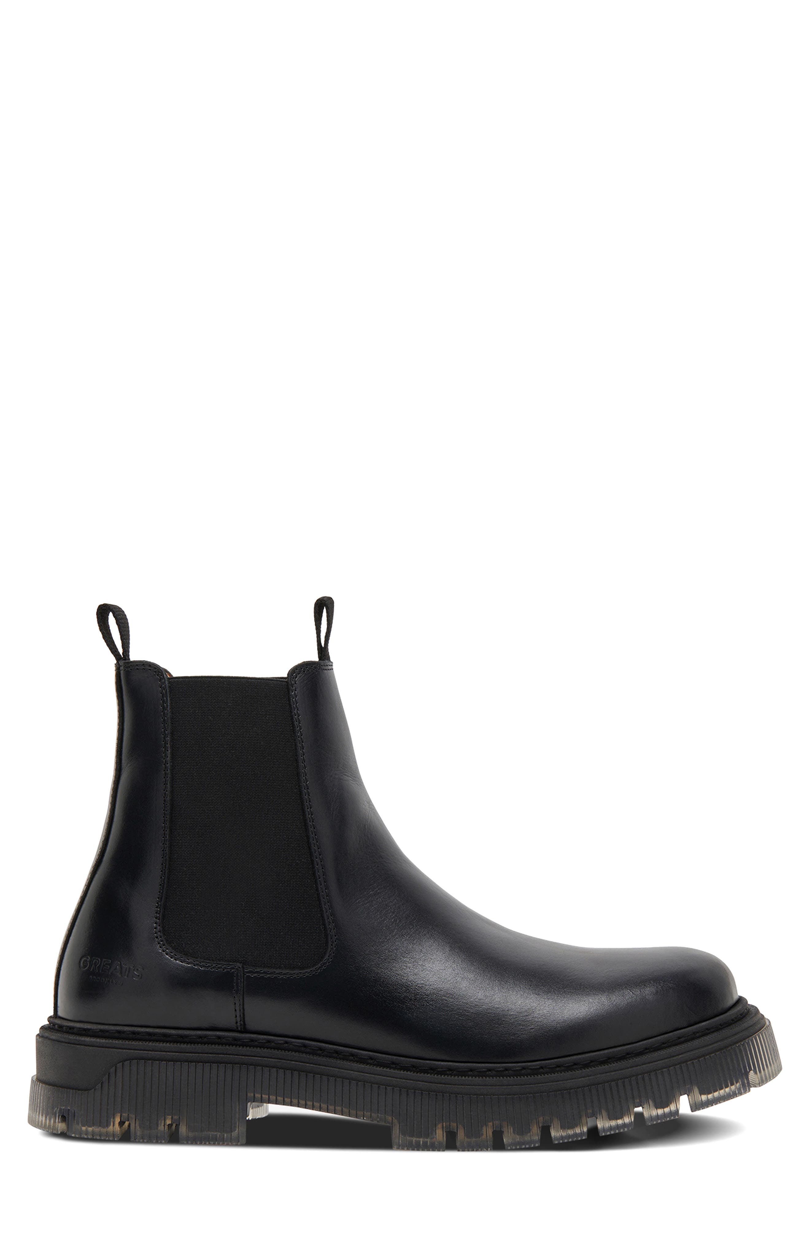 GREATS Bowery Chelsea Boot, Alternate, color, Nero