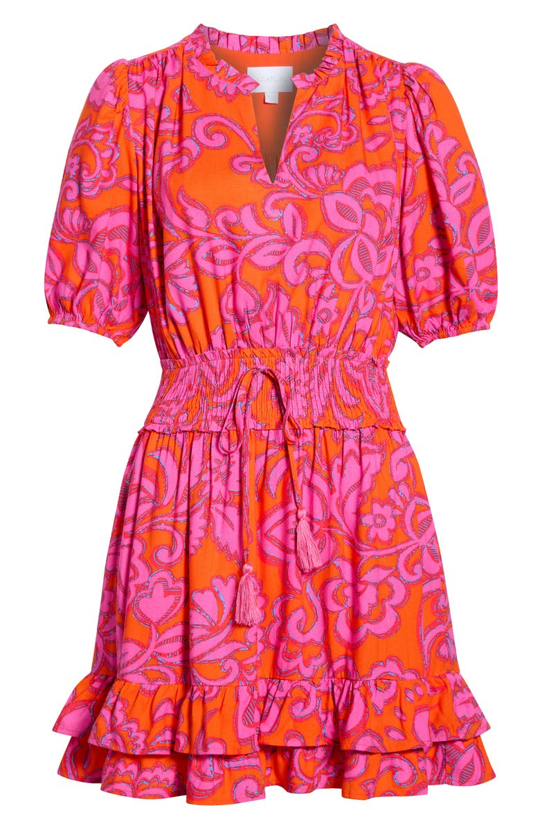 SUGARLIPS Marinda Floral Jurie Smocked Minidress, Main, color, 