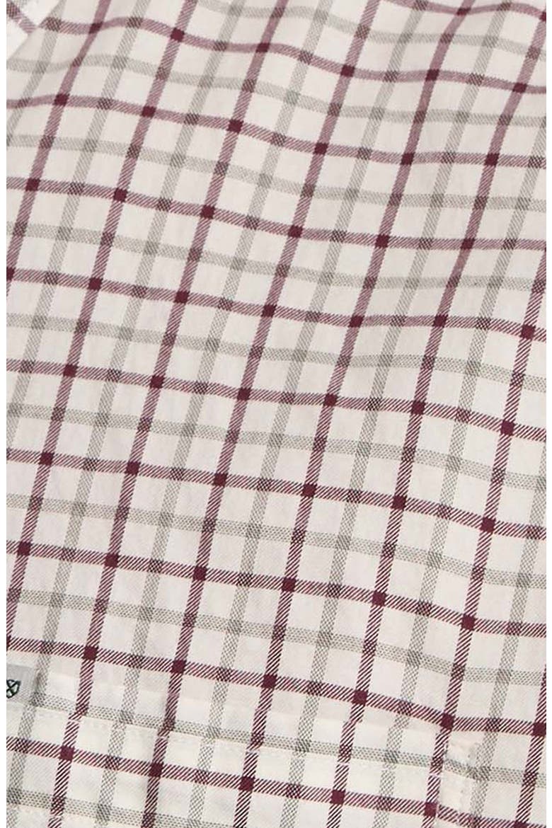 Preston Regular Fit Tattersall Button-Down Shirt, Alternate, color, DARK BORDEAUX