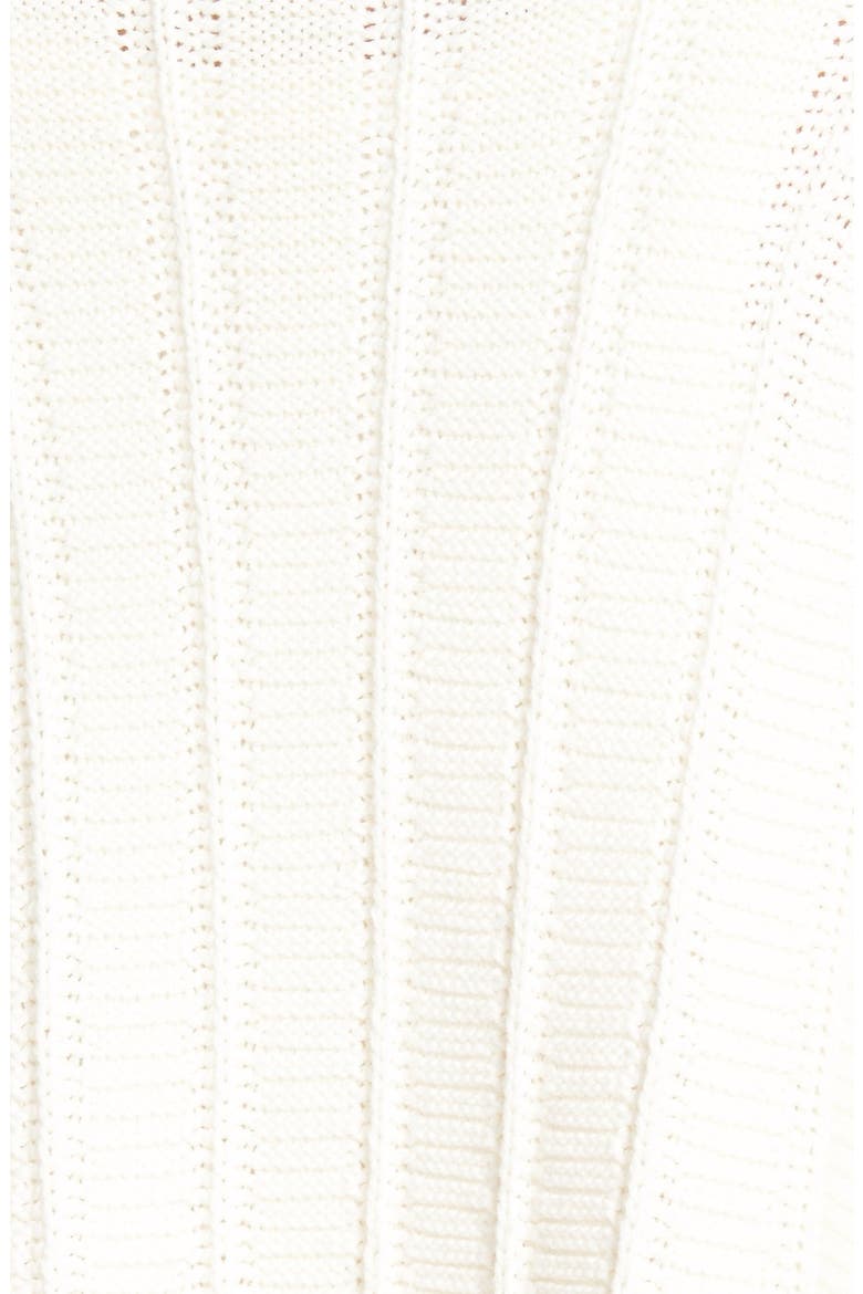 Rib Knit Turtleneck Poncho, Alternate, color, NEW IVORY