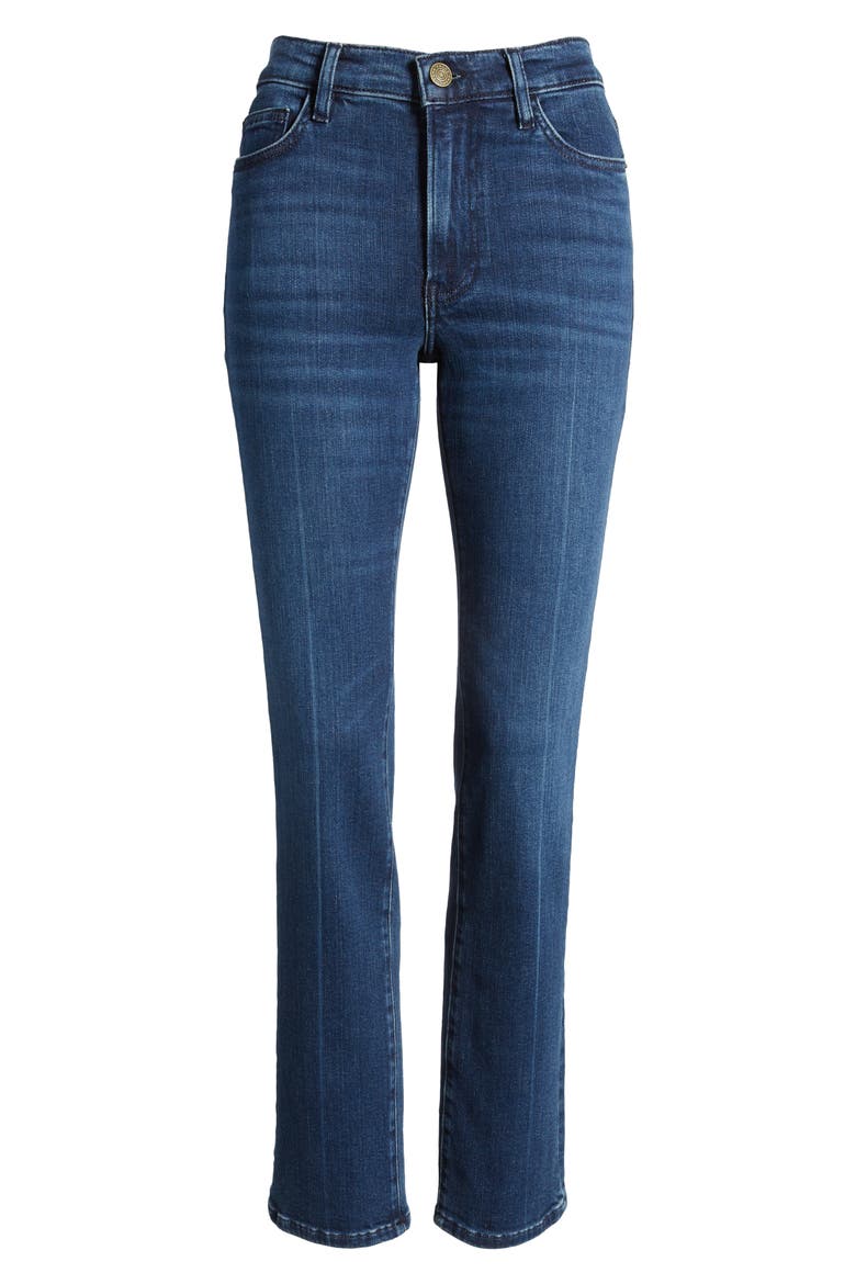 Le High Ripped Straight Leg Jeans, Alternate, color, CALVIN