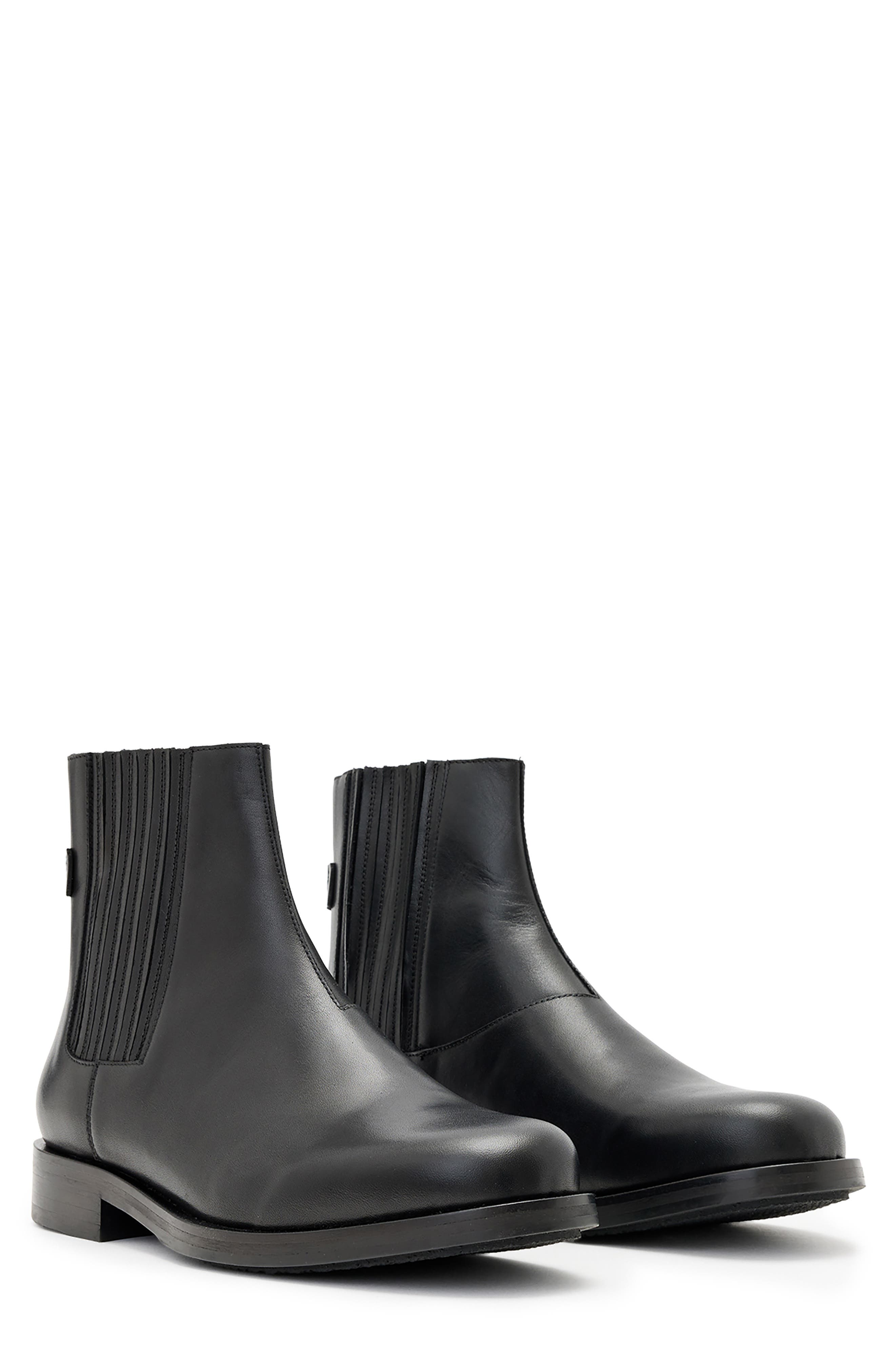 AllSaints Bloom Chelsea Boot, Main, color, Black