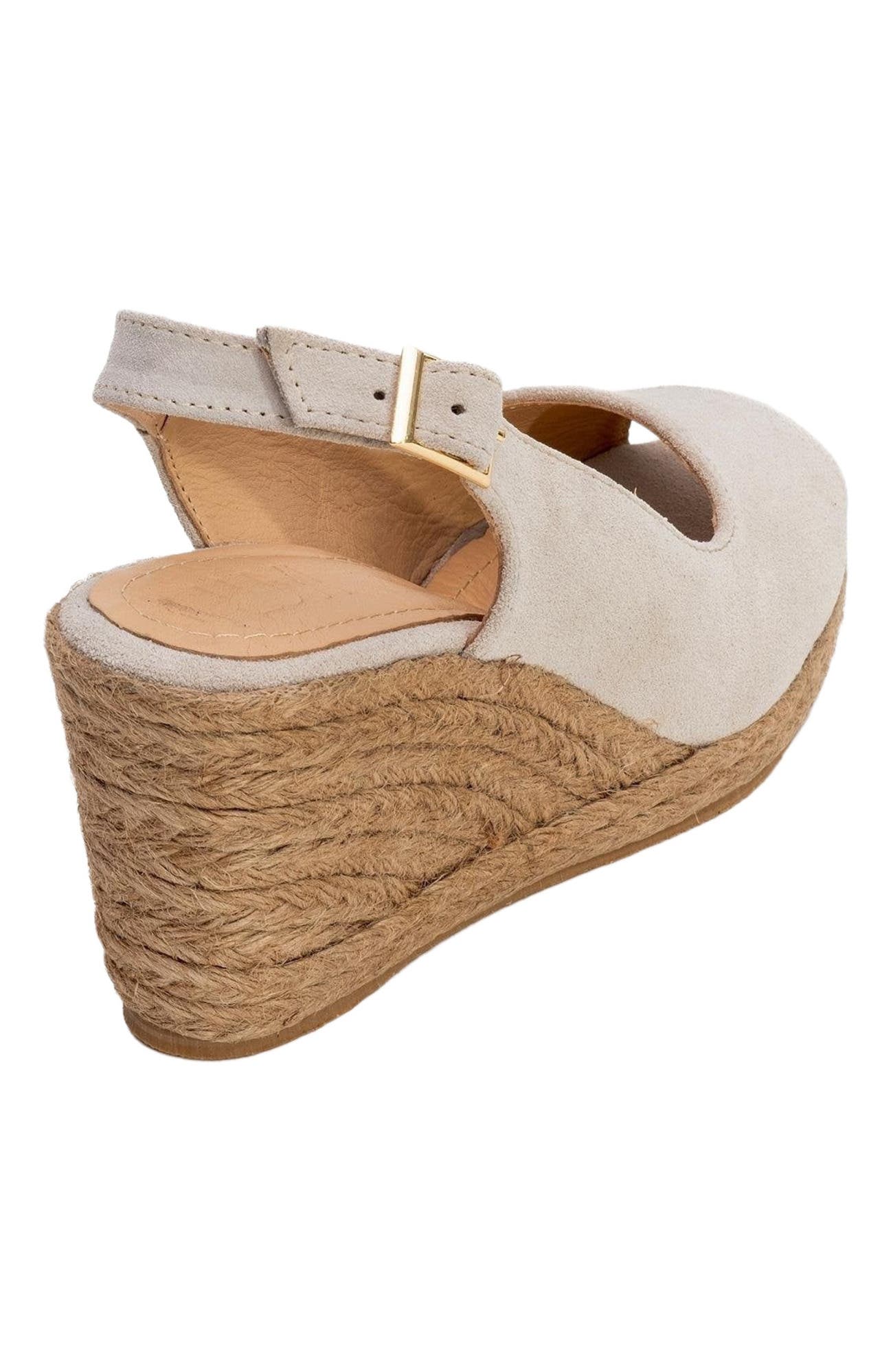 Forever & Always Shoes Ryan Leather Espadrilles, Alternate, color, Beige Suede Leather