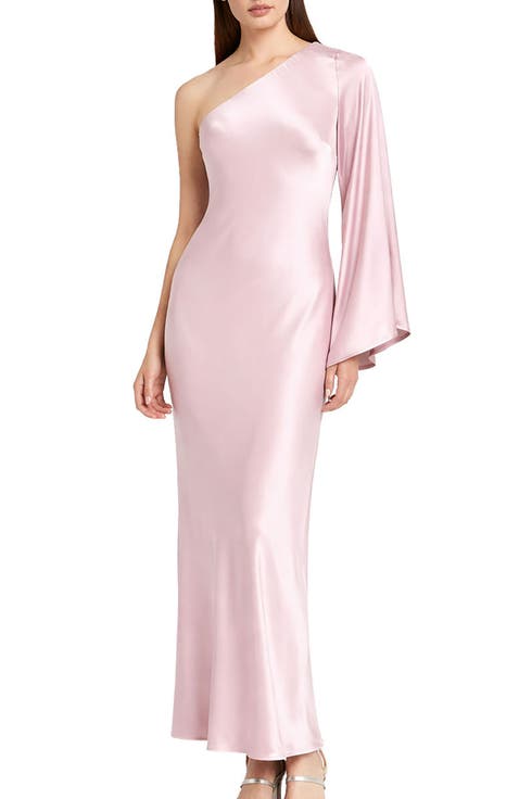 Asymmetric Viscose Long Dress