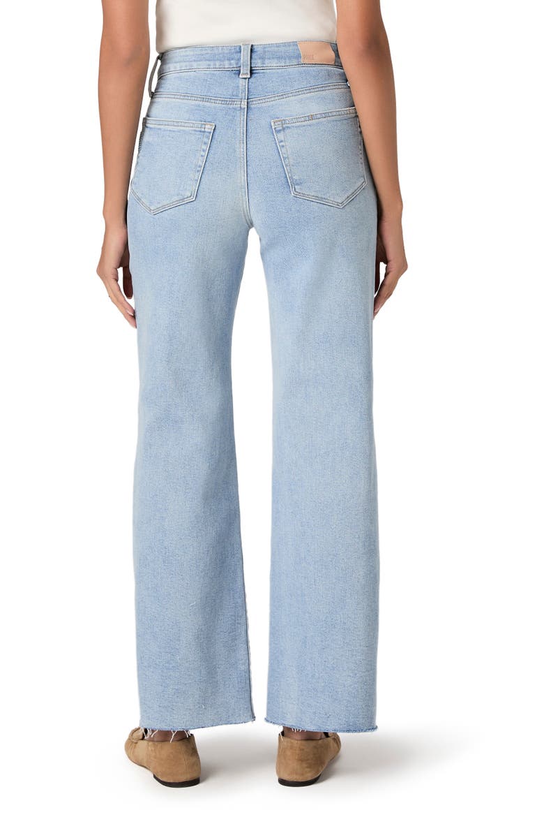 Anessa Raw Hem High Waist Wide Leg Jeans, Alternate, color, LA BELLE