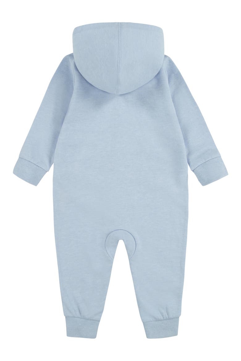 Hooded French Terry Romper, Alternate, color, COBALT BLISS HEATHER