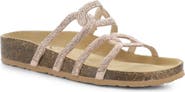 Bos. & Co. Peppy Crystal Strap Slide Sandal