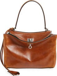 Balenciaga Small Rodeo Leather Top Handle Bag