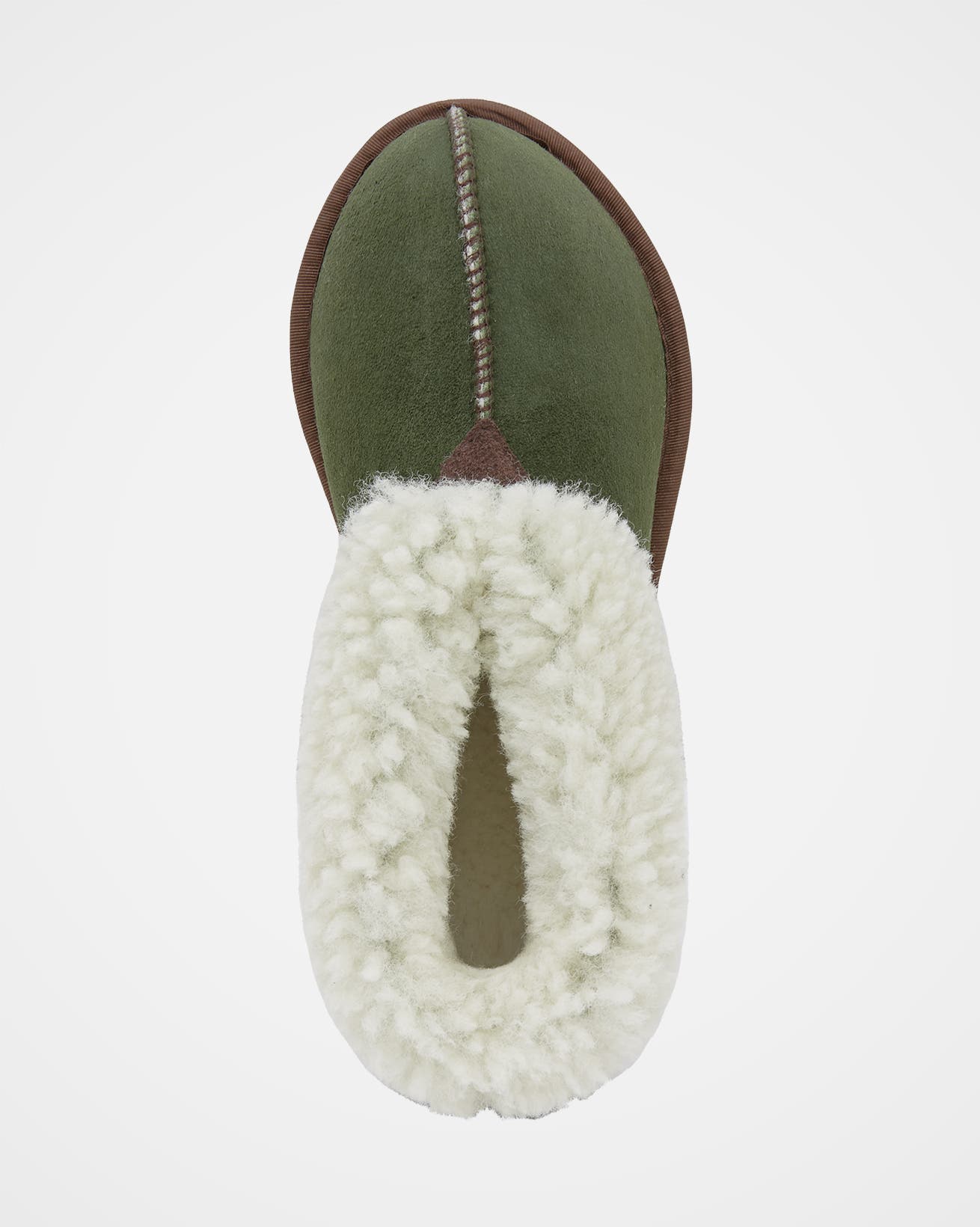 Celtic & Co. Ladies' Shearling Bootee Slippers, Alternate, color, Moss
