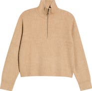 Marine Layer Chalet Cotton Blend Quarter Zip Sweater