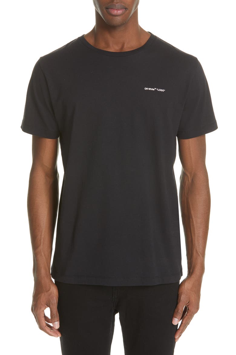 Slim Fit Logo T-Shirt, Main, color, BLACK