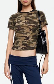 LIONESS Clubhouse Camo Print T-Shirt