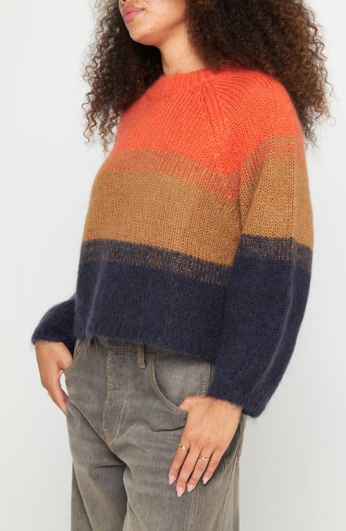 Spiritual Gangster Blythe Colorblock Sweater In Multi