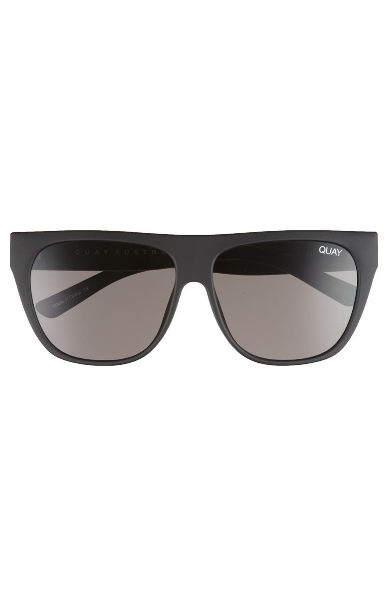 QUAY Australia Drama by Day 55mm Square Sunglasses, Alternate, color,