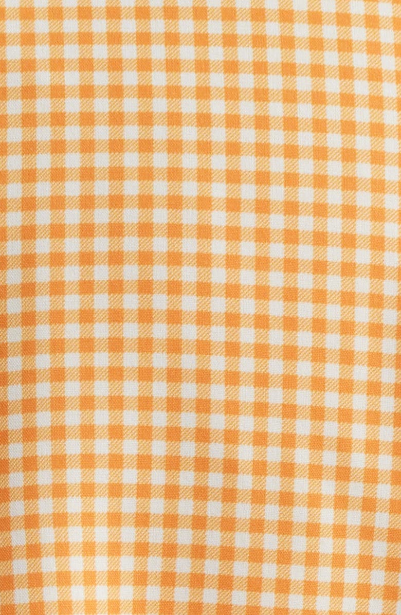 Johnston & Murphy Game Day XC4<sup>®</sup> Gingham Check Button-Down Shirt, Alternate, color, Orange