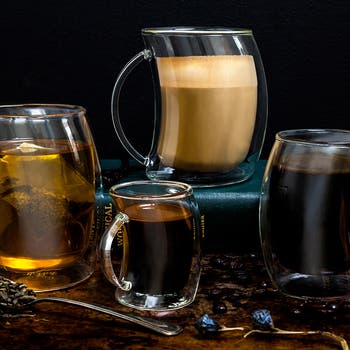 Caleo Double Wall Latte Glass - Set of 2