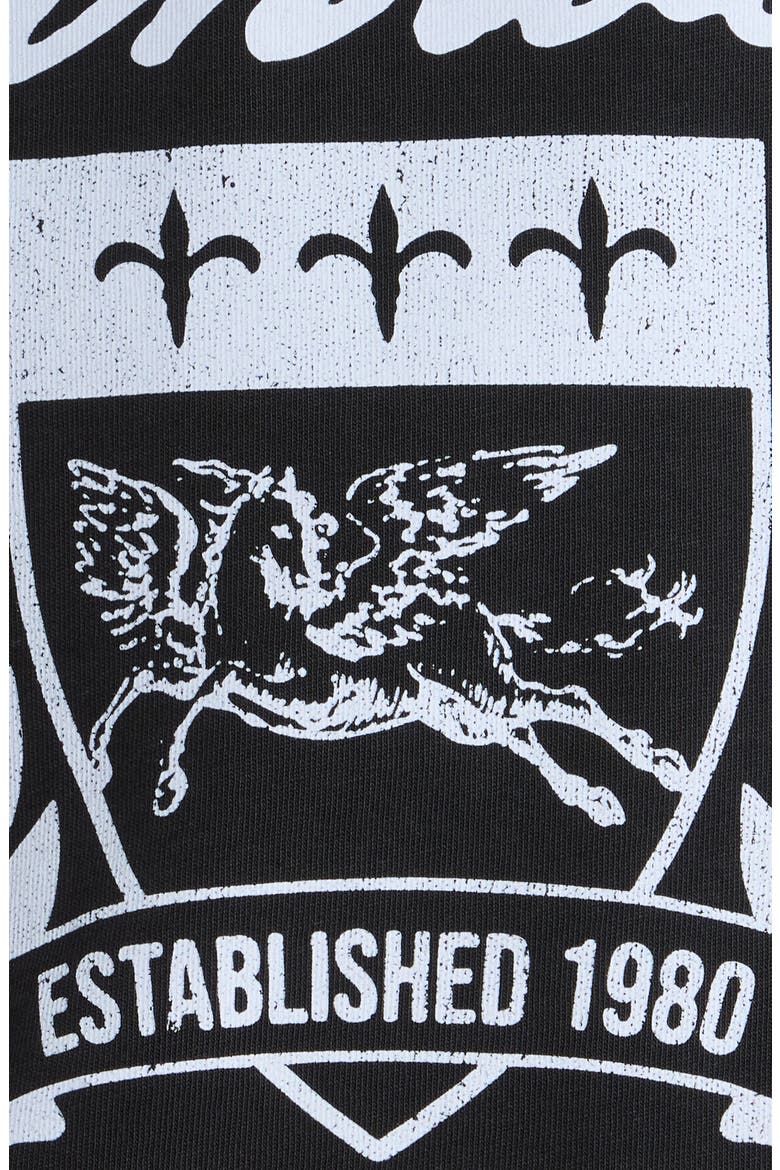 Crest Cotton Graphic T-Shirt, Alternate, color, BLACK