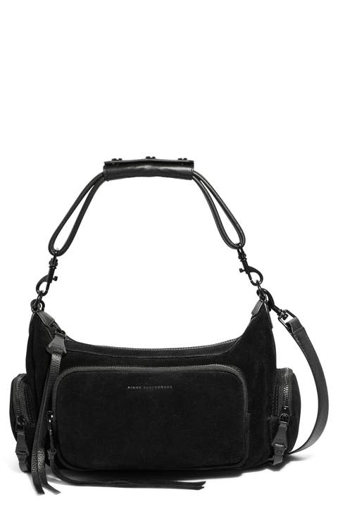 Away We Go Suede Shoulder Bag