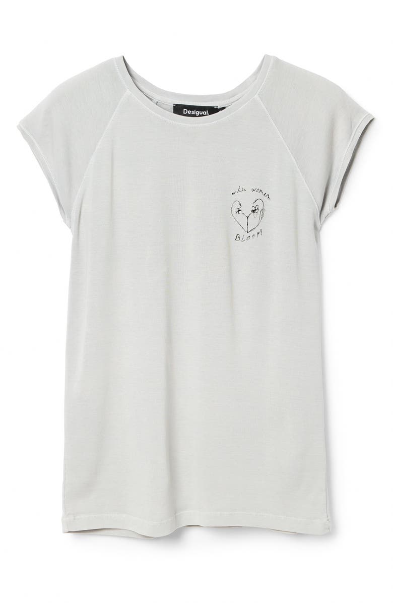 Desigual Shiny Heart Top, Alternate, color, 