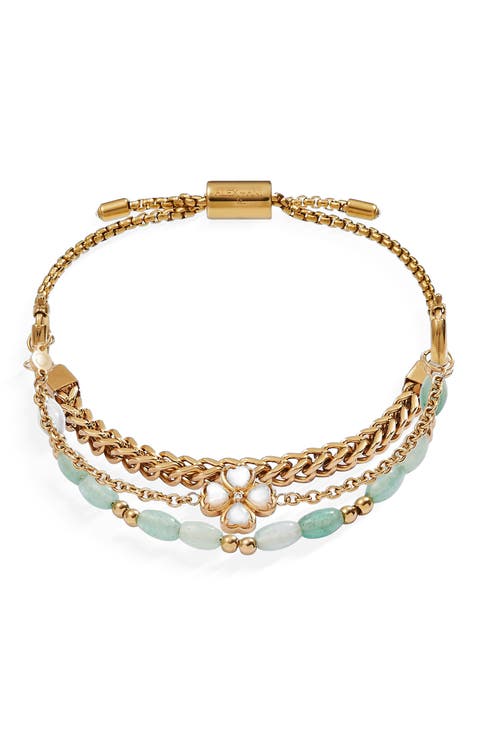 Four Leaf Clover Stranded Bracelet Set