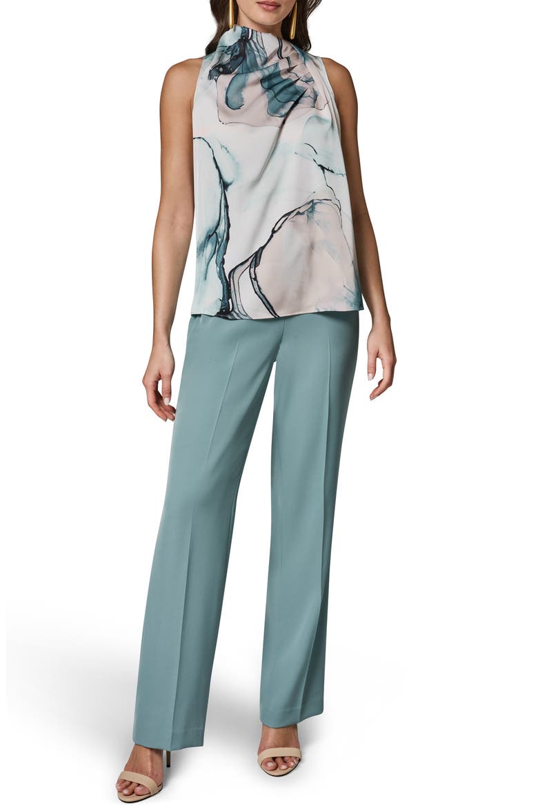 Abstract Print Drape Shoulder Tank, Alternate, color, SKYLIGHT MULTI