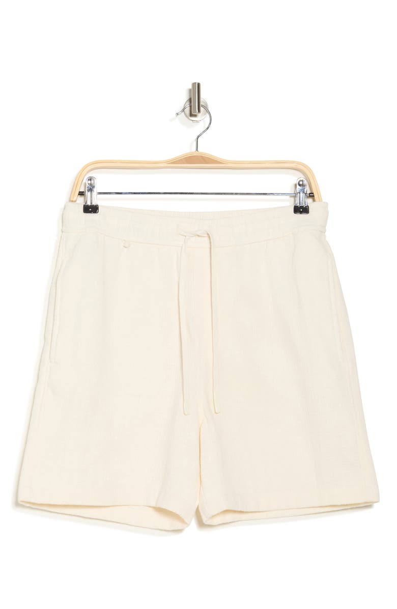 DENIM AND FLOWER Textured Cotton Blend Drawstring Shorts, Alternate, color,