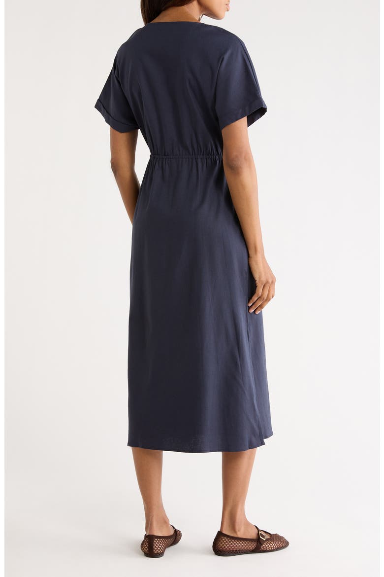 Perrine Halter Neck Dress, Alternate, color, BLEU MARINE