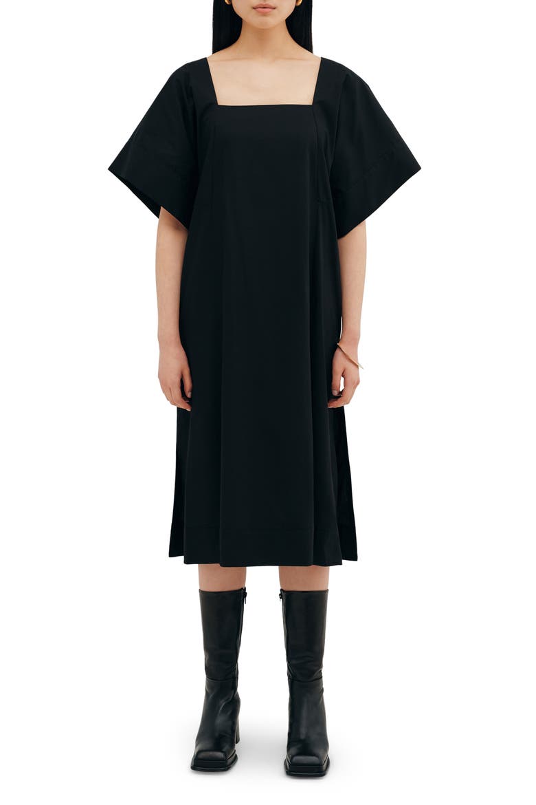 Lagos Midi Dress, Main, color, BLACK