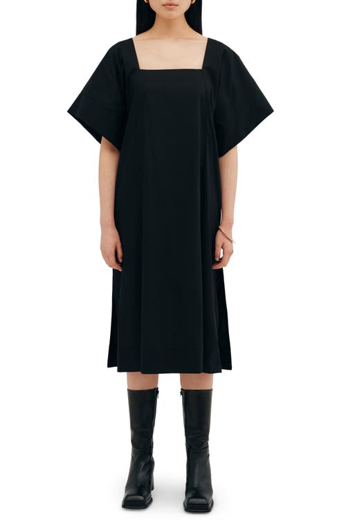 Two Lines By Marcella Lagos Midi Dress In Black