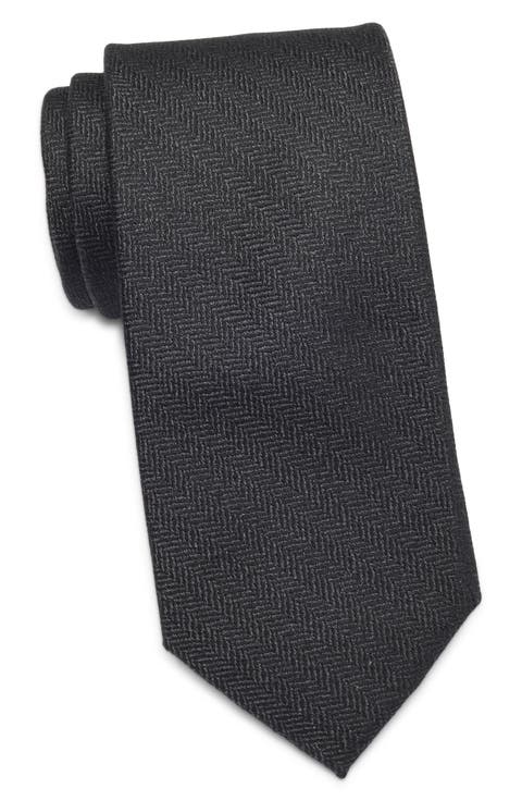 Newbury Herringbone Silk Tie