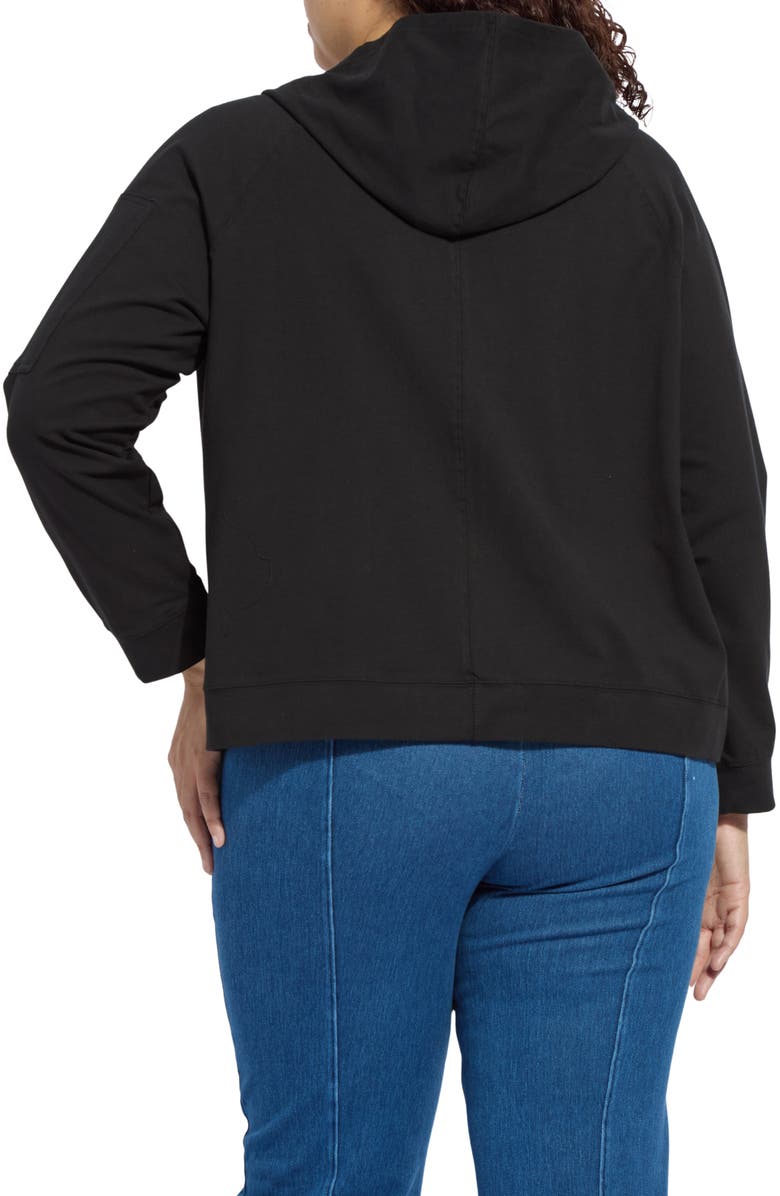 Lysse Cotton Front Zip Hoodie, Alternate, color, Black