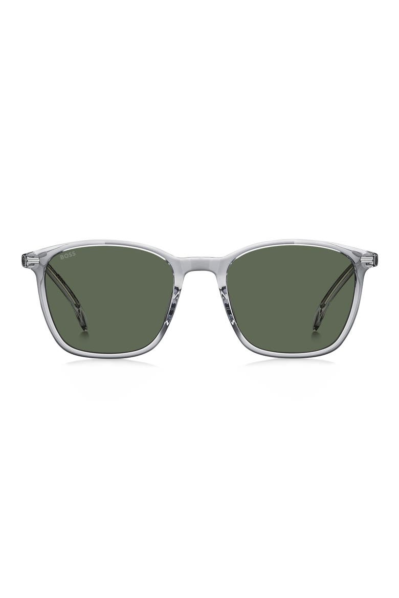 53mm Sunglasses, Main, color, GREY/ GREEN