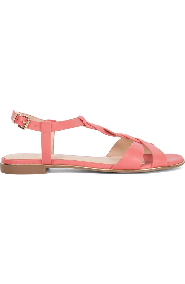 Dune London Lylar Braided Sandal, Alternate, color, Pink