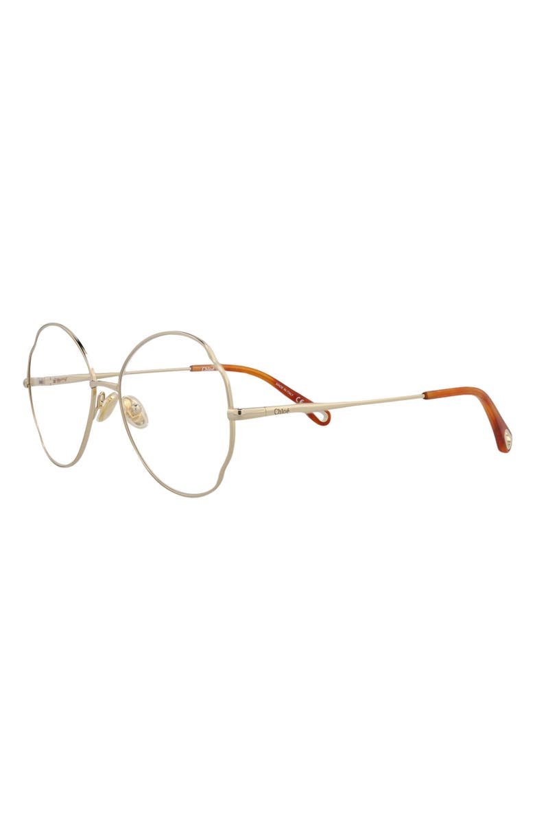 Chloé Core 53mm Round Optical Glasses, Alternate, color, 