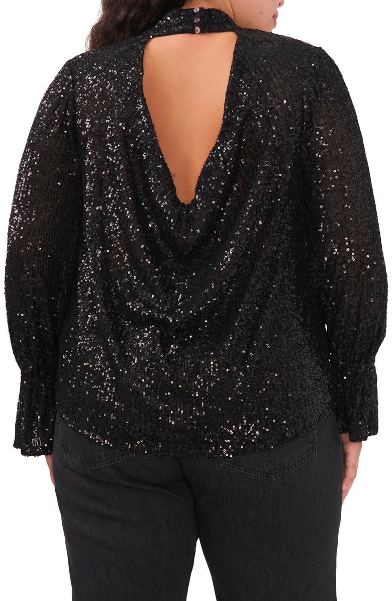 1.STATE Drape Back Sequin Top, Alternate, color, 