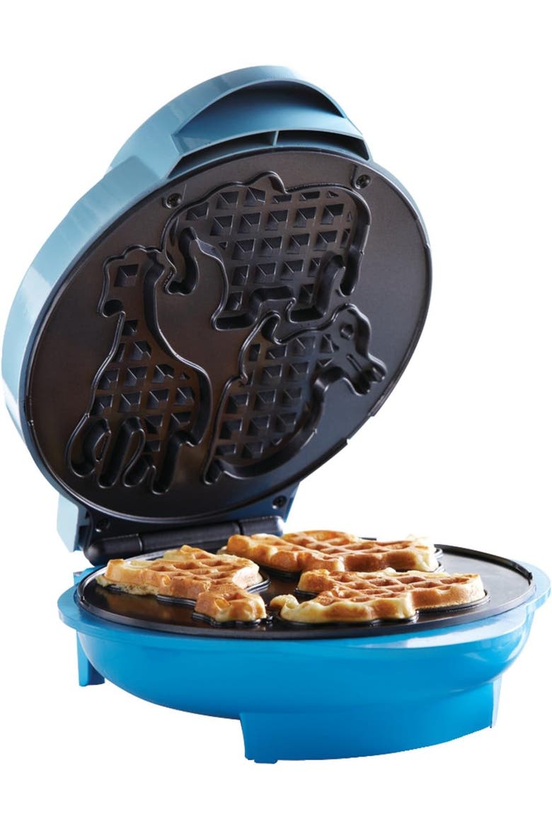 Non-Stick Animal Shape Waffle Maker Machine, Main, color, BLUE