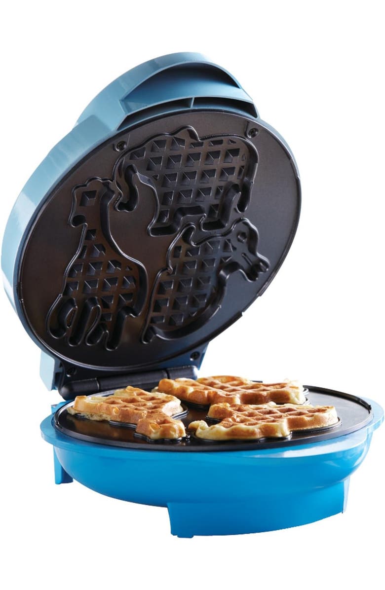 Brentwood Non-Stick Animal Shape Waffle Maker Machine, Main, color, Blue