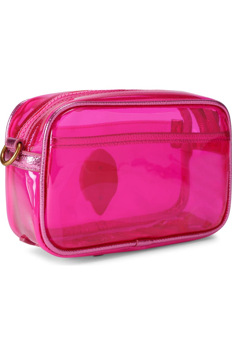 Kurt Geiger London Kensington Vinyl Camera Bag, Alternate, color, Bright Pink