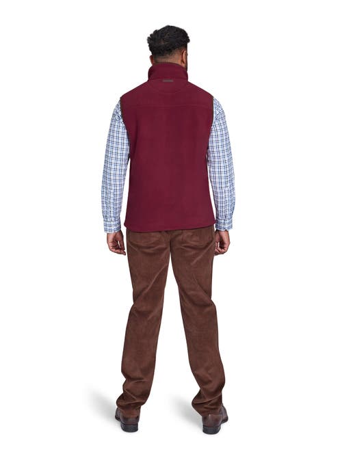 Raging Bull Fleece Gilet In Brown