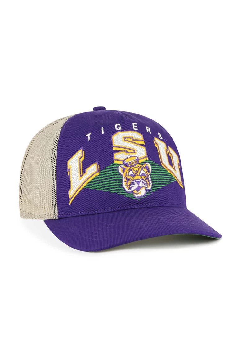 Men's '47  Purple LSU Tigers Pomona Mesh Hitch Adjustable Trucker Hat, Alternate, color, Purple