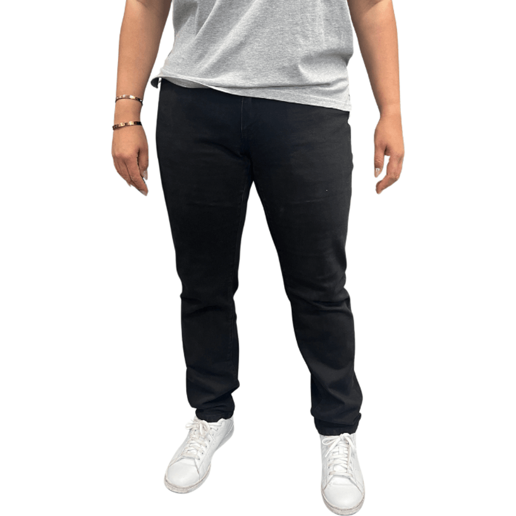 Dapper Boi Slim-straight, Premium Black Stretch Jeans In Black