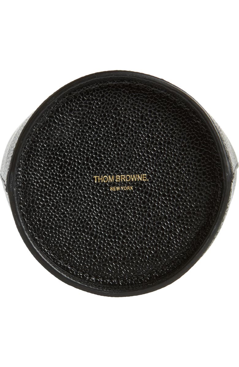 Thom Browne Mini Calfskin Leather Bucket Bag, Alternate, color,