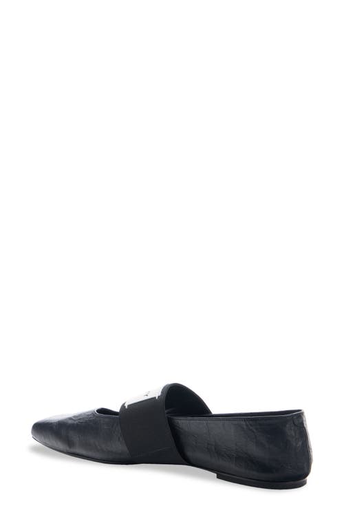 Givenchy Sliced Square Toe Mary Jane Flat In Black