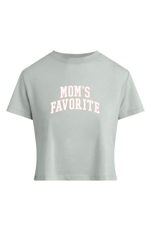 Moms Favorite Crop T-Shirt