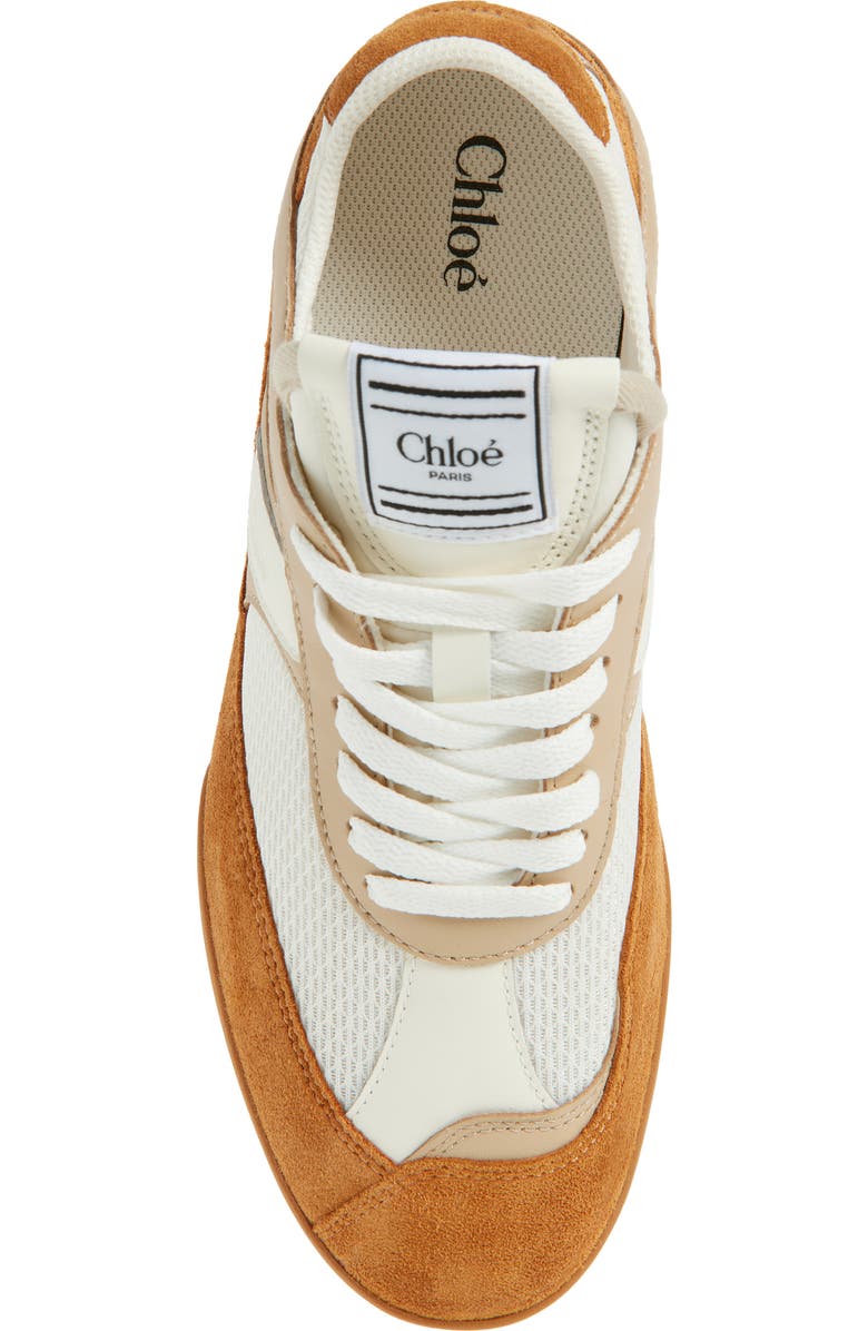Chloé Kick Low Top Sneaker, Alternate, color, Rusted Brown
