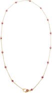 BY ADINA EDEN Colored Station Lobster Clasp Link Chain Necklace 24"